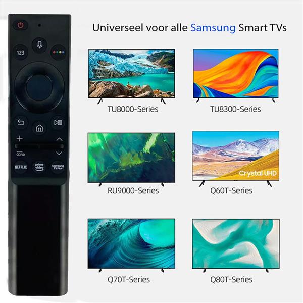 Grote foto samsung universele voice afstandsbediening smart tv bn59 01363b remote vervanger slimtron sam ir s computers en software overige