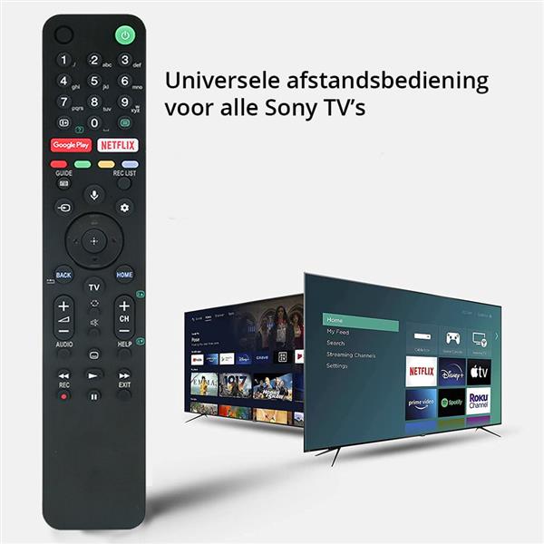 Grote foto slimtron universele sony voice afstandsbediening rmt tx500e met appknoppen computers en software overige