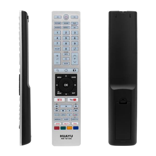 Grote foto toshiba universele afstandsbediening tb1586 smart tv remote diversen overige diversen