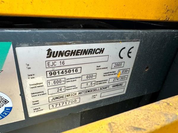 Grote foto vs 21848 elektrische triplex stapelaar jungheinrich ejc16 4.600mm doe het zelf en verbouw hefwerktuigen