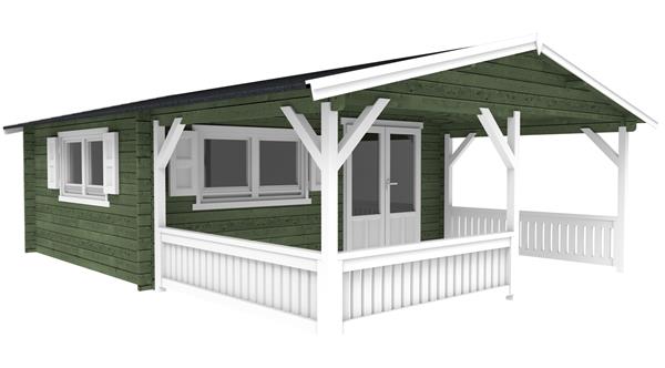 Grote foto tuinhuis blokhut 5x4 2 540 x 440 x 265 h cm tuin en terras tuinhuisjes en blokhutten