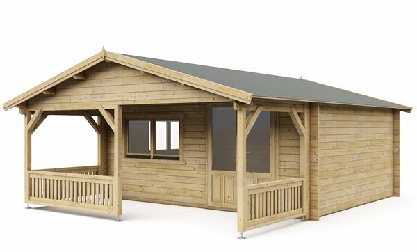 Grote foto tuinhuis blokhut 5x4 2 540 x 440 x 265 h cm tuin en terras tuinhuisjes en blokhutten