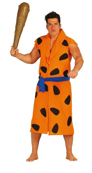 Grote foto fred flintstone kostuum zwart oranje heren verzamelen overige verzamelingen