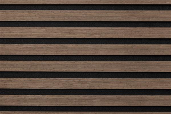Grote foto akoestische wandpaneel black walnut 270x60cm huis en inrichting kachels en openhaarden