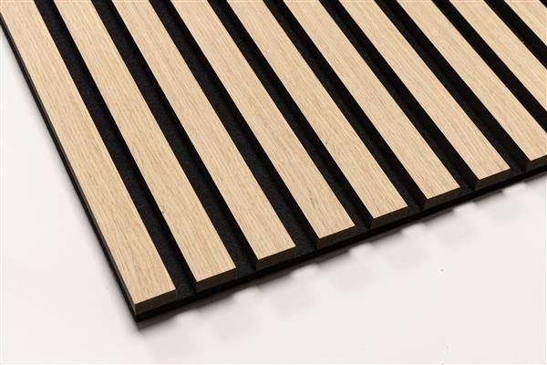 Grote foto akoestische wandpaneel natural oak 270x60cm huis en inrichting kachels en openhaarden