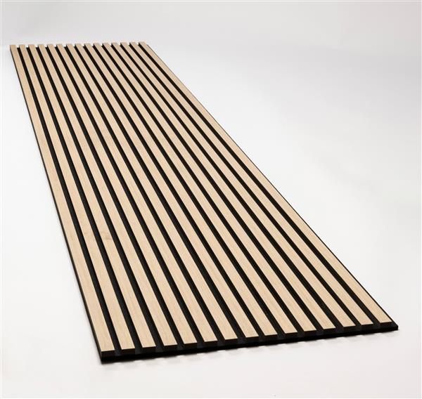 Grote foto akoestische wandpaneel natural oak 270x60cm huis en inrichting kachels en openhaarden