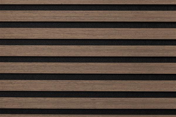 Grote foto akoestische wandpaneel black walnut 270x60cm huis en inrichting kachels en openhaarden