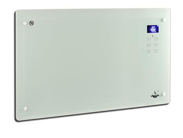Grote foto el fuego elektrische glas convectorkachel 2000 w wit huis en inrichting kachels en openhaarden