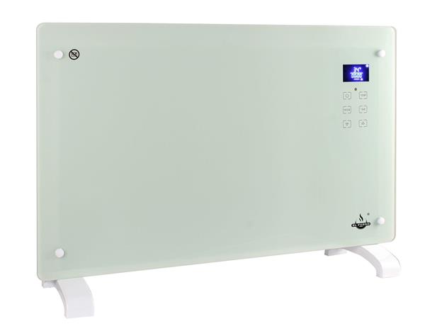 Grote foto el fuego elektrische glas convectorkachel 2000 w wit huis en inrichting kachels en openhaarden