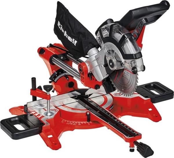 Grote foto einhell tc sm 2131 1 dual trek kap en verstekzaag 1500 w 210 mm doe het zelf en verbouw gereedschappen en machines
