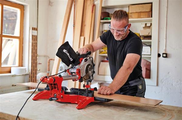 Grote foto einhell tc sm 2131 1 dual trek kap en verstekzaag 1500 w 210 mm doe het zelf en verbouw gereedschappen en machines