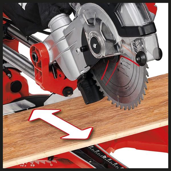 Grote foto einhell tc sm 2131 1 dual trek kap en verstekzaag 1500 w 210 mm doe het zelf en verbouw gereedschappen en machines