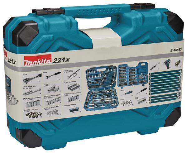 Grote foto makita e 10883 gereedschapset in koffer 221 delig doe het zelf en verbouw gereedschappen en machines
