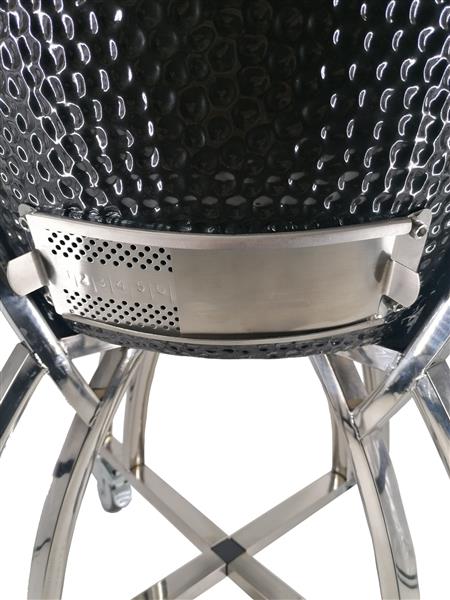 Grote foto big kamado houtskoolbarbecue 22inch 56 cm zwart tuin en terras buitenkeukens