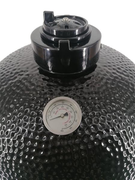 Grote foto big kamado houtskoolbarbecue 22inch 56 cm zwart tuin en terras buitenkeukens
