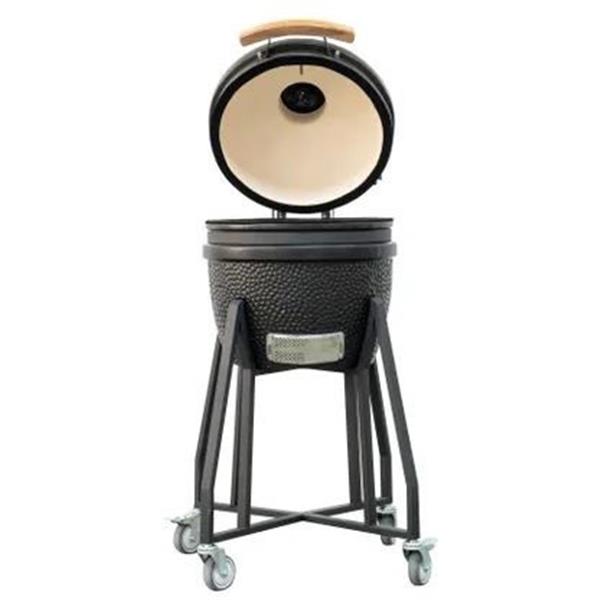 Grote foto keramische barbecue kamado 33cm zwart tuin en terras buitenkeukens