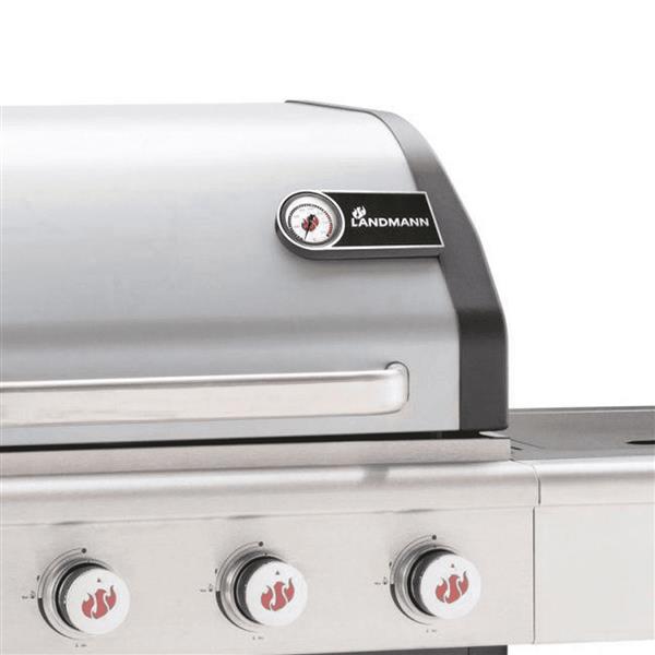 Grote foto gasbarbecue triton pts 3.1 zilver grijs tuin en terras buitenkeukens