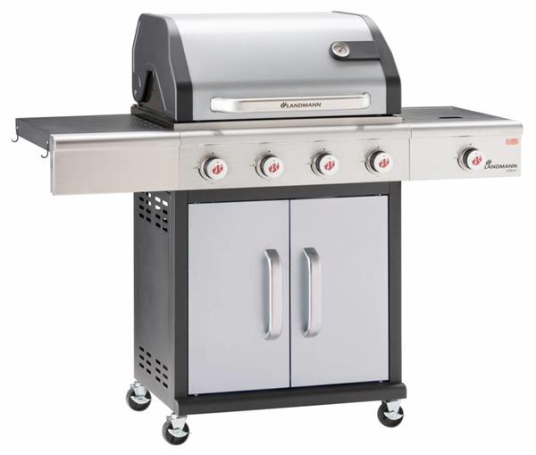 Grote foto gasbarbecue triton pts 4.1 zilver grijs tuin en terras buitenkeukens