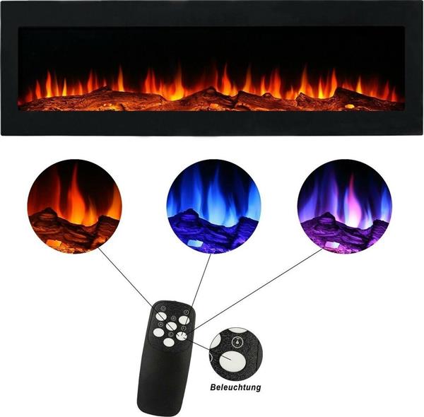 Grote foto elektrische led inbouw sfeerhaard cortina 110cm huis en inrichting kachels en openhaarden