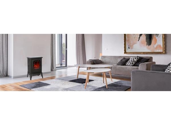 Grote foto el fuego elektrische haard como zwart 2000w huis en inrichting kachels en openhaarden