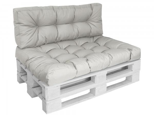 Grote foto palletkussens incl. rugkussens 120x80cm zilver tuin en terras overige tuin en terras