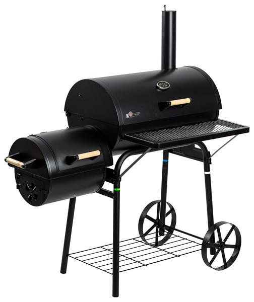 Grote foto houtskool barbecue smoker dakota tuin en terras buitenkeukens