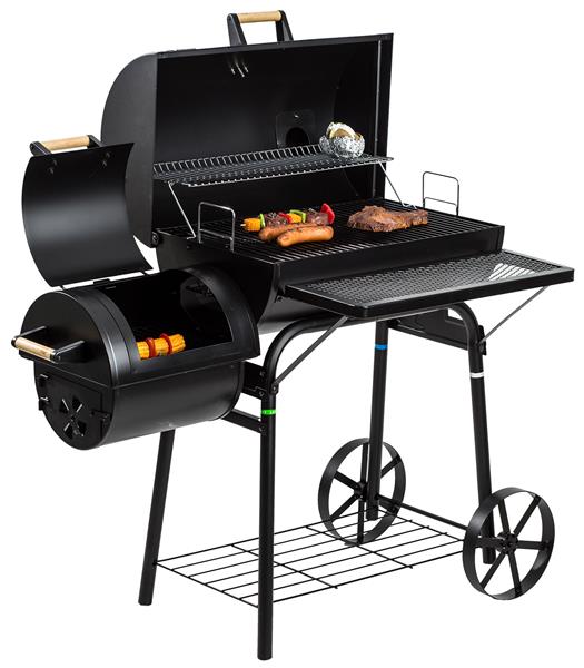 Grote foto houtskool barbecue smoker dakota tuin en terras buitenkeukens