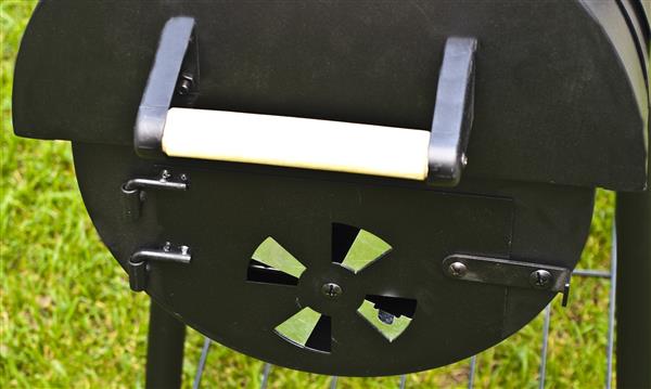 Grote foto houtskool barbecue smoker dakota tuin en terras buitenkeukens