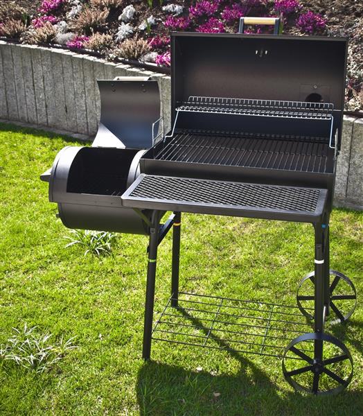 Grote foto houtskool barbecue smoker dakota tuin en terras buitenkeukens