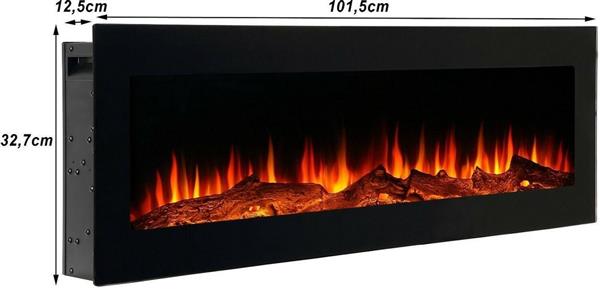 Grote foto el fuego elektrische led haard lausanne 105cm 900 1800 w huis en inrichting kachels en openhaarden