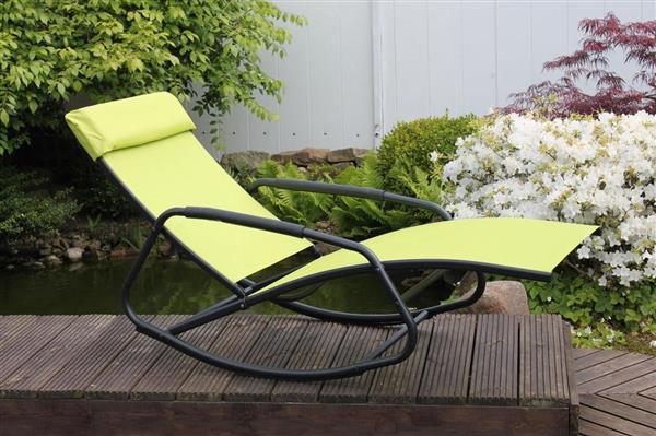 Grote foto schommelstoel ligbed tuin en terras tuinmeubelen