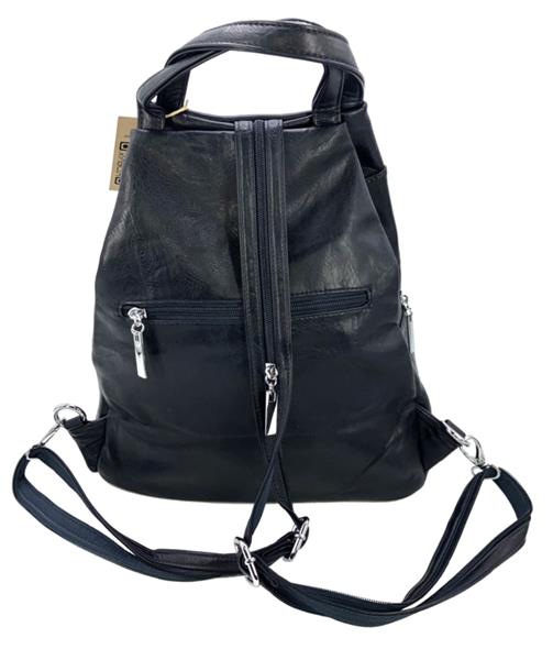 Grote foto rug schoudertas the triangle bag van flores lederwaren navy sieraden tassen en uiterlijk schoudertassen