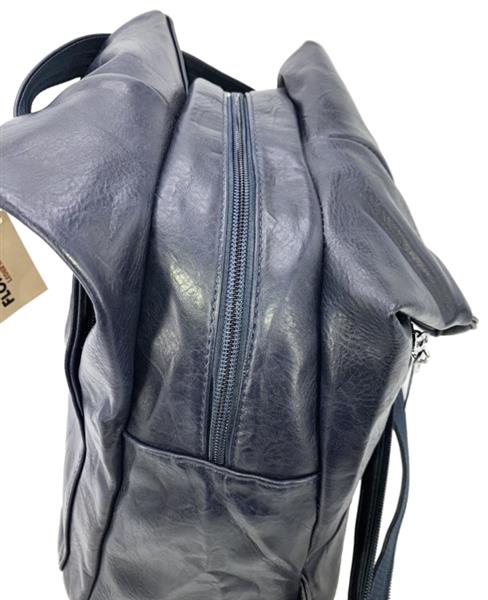 Grote foto rug schoudertas the triangle bag van flores lederwaren navy sieraden tassen en uiterlijk schoudertassen