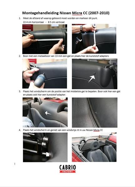 Grote foto windscherm nissan micra cc auto onderdelen overige auto onderdelen