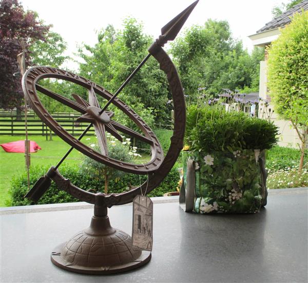 Grote foto zonnewijzer groot gietijzer th36 tuin en terras tuindecoratie