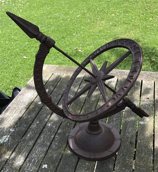 Grote foto zonnewijzer klein gietijzer th38 tuin en terras tuindecoratie