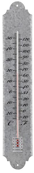 Grote foto thermometer zink 50 cm. oz11 tuin en terras tuindecoratie
