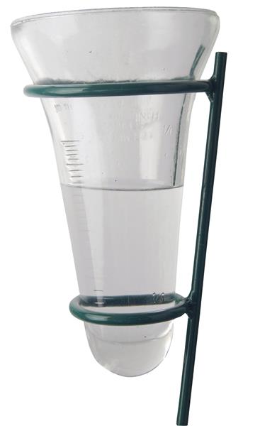 Grote foto regenmeter met groene houder metaal th6 tuin en terras tuindecoratie