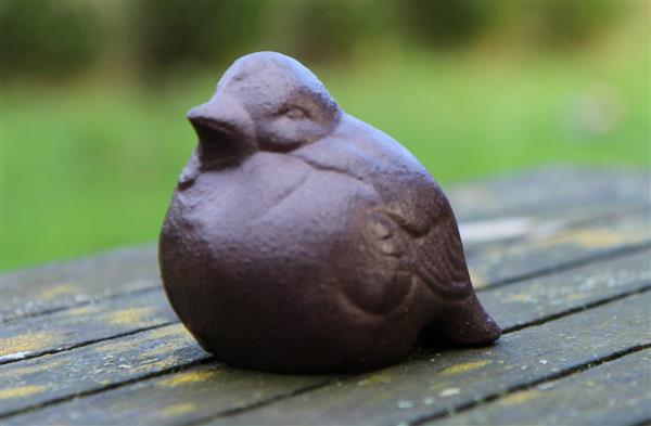 Grote foto vogel gietijzer tt22 tuin en terras tuindecoratie