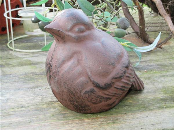Grote foto vogel gietijzer tt23 tuin en terras tuindecoratie