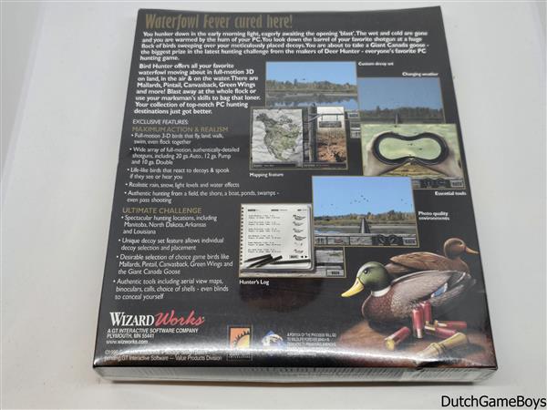 Grote foto pc big box bird hunter waterfowl edition new sealed spelcomputers games overige merken