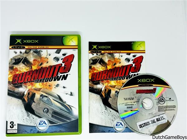 Grote foto xbox classic burnout 3 takedown spelcomputers games overige xbox games