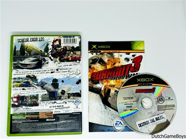 Grote foto xbox classic burnout 3 takedown spelcomputers games overige xbox games