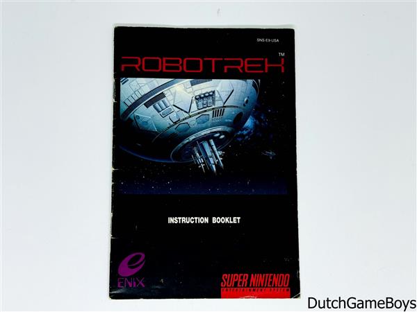 Grote foto super nintendo snes robotrek usa manual spelcomputers games overige nintendo games