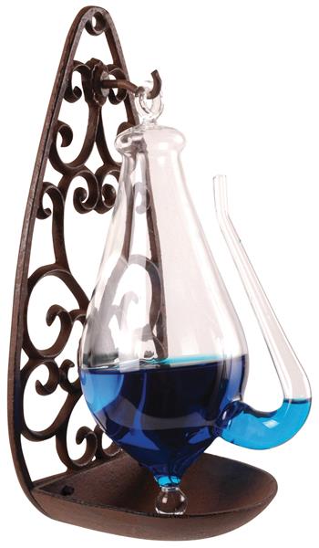 Grote foto donderglas barometer met gietijzeren houder th31 tuin en terras tuindecoratie