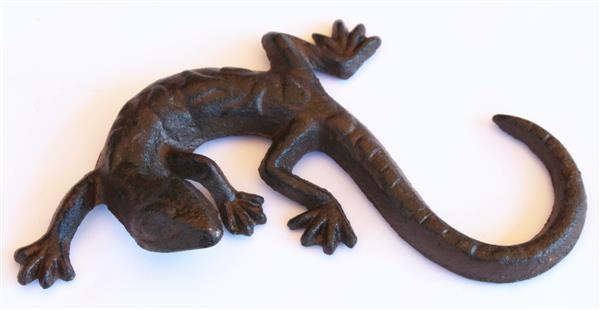 Grote foto hagedis salamander gietijzer tt158 tuin en terras tuindecoratie
