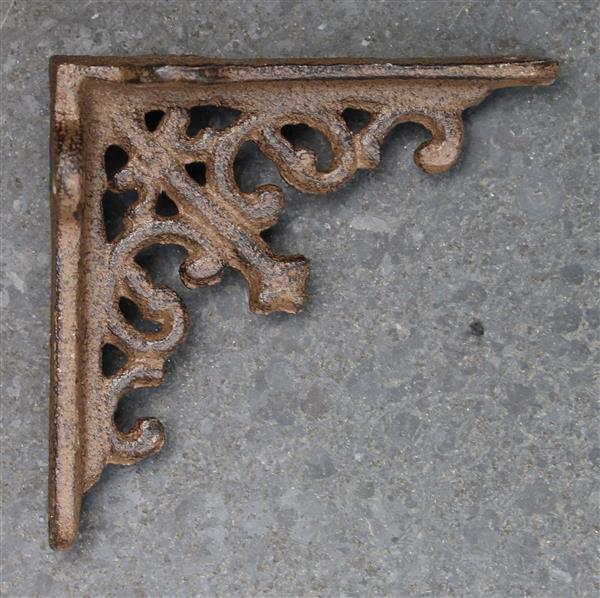 Grote foto plankdrager wandhaak 8 cm. bruin gietijzer pd115 huis en inrichting overige