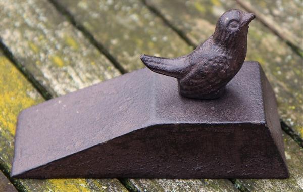 Grote foto deurstopper vogel gietijzer br16 huis en inrichting woningdecoratie