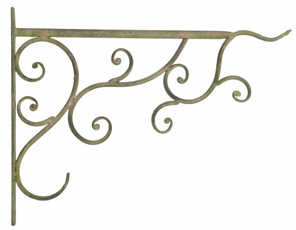 Grote foto wandhaak aged metal groen 35 cm. am74 tuin en terras tuindecoratie