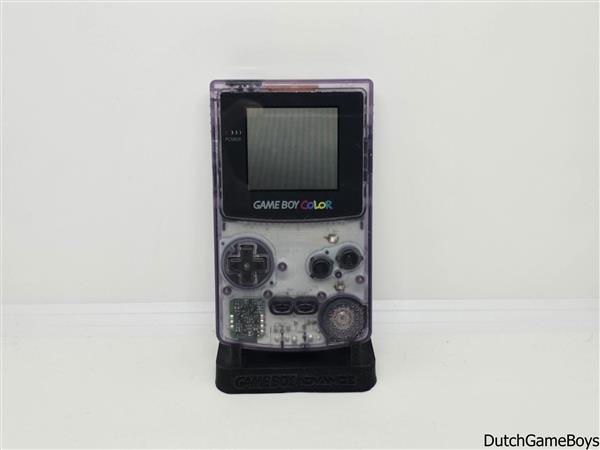 Grote foto gameboy color console clear purple spelcomputers games overige merken